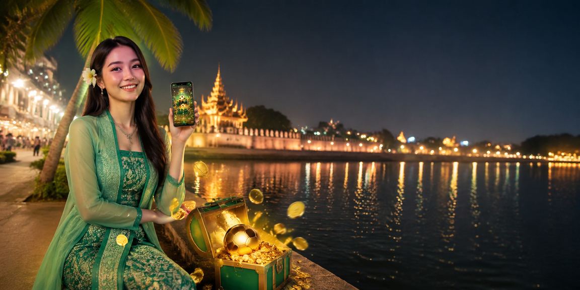 မန္တလေး အင်းလေးကန်တွင် ဘောလုံးလောင်းကစားနေကြသူများ